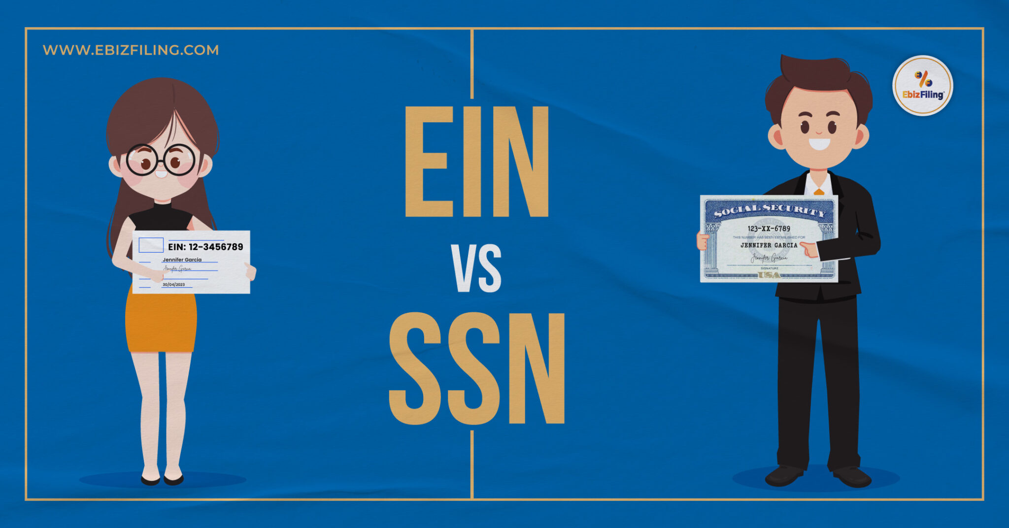 Difference between Employer Identification Number (EIN) & Social Security Number (SSN)